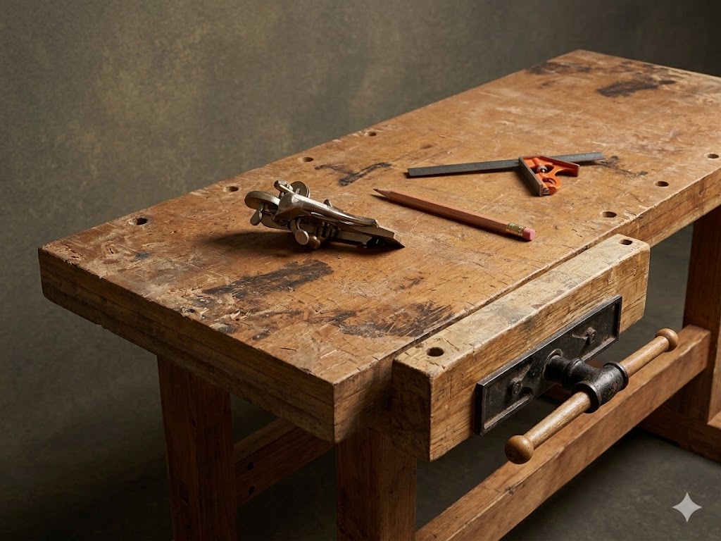 The workshop bench
